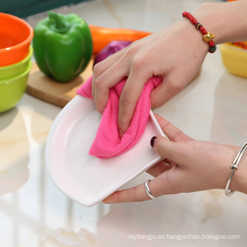 Súper absorbente cocina tejida toalla de limpieza al por mayor